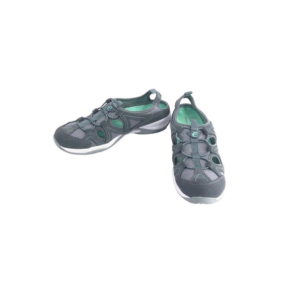 Easy Spirit Earthen Shoes 8.5 Narrow (AA,N) Gray/Mint Sling Back - Picture 1 of 12